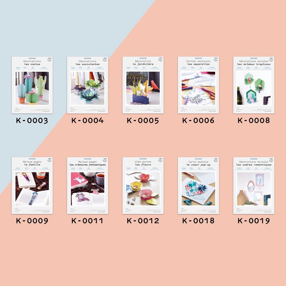 Objets de décoration - Offre Découverte : 10 kits - Papiers - FRENCH KITS