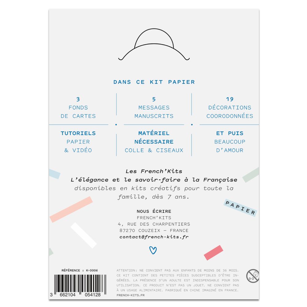 Card shop - Creative kit - Postcards - Watercolours - FRENCH KITS