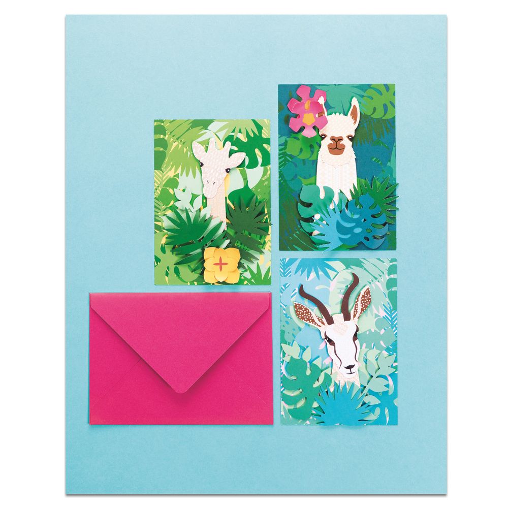 Stationery - Creative kit - Postcards - Animals - FRENCH KITS