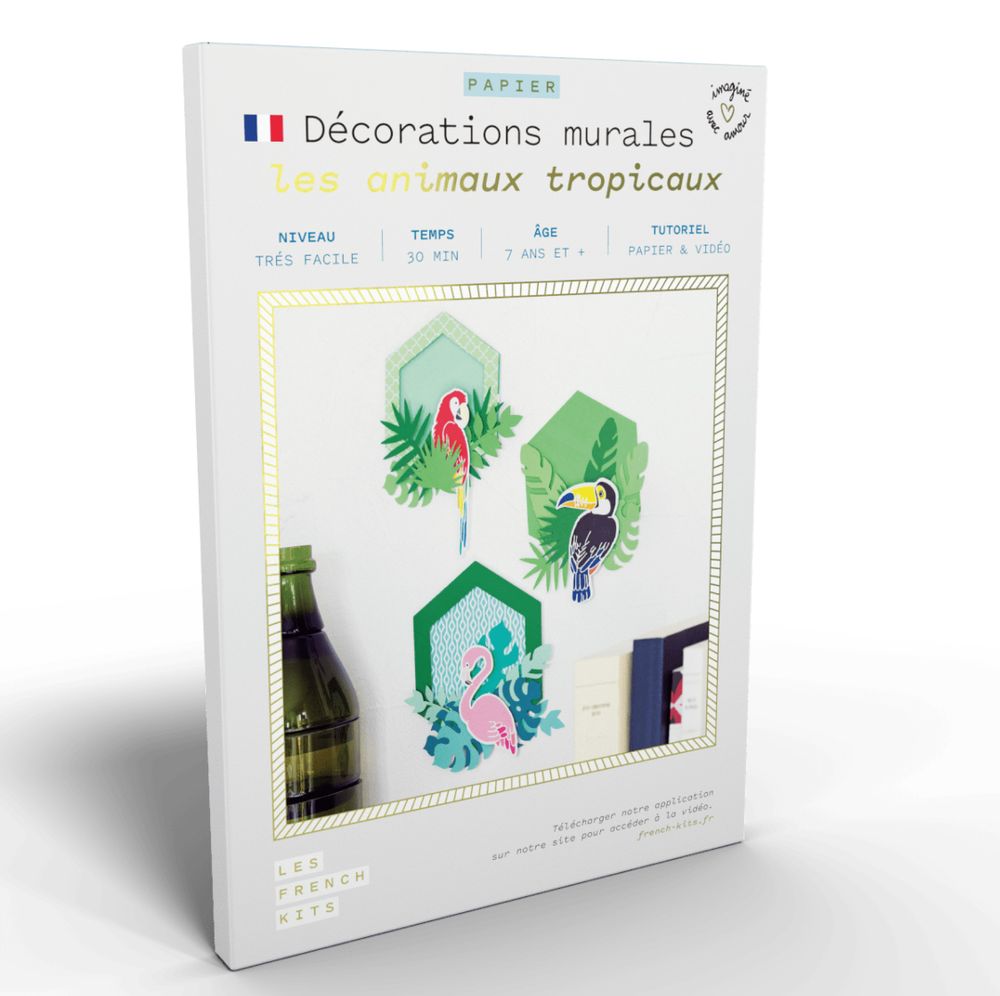 Other wall decoration - Creative Kit - Wall decoration - Tropical animals - FRENCH KITS
