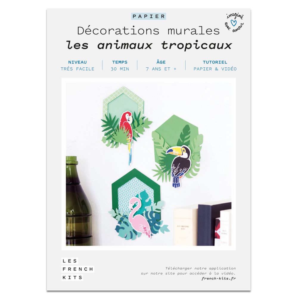 Other wall decoration - Creative Kit - Wall decoration - Tropical animals - FRENCH KITS