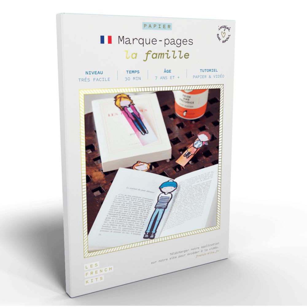 Stationery - Creative kit - Bookmarks - The Family - FRENCH KITS