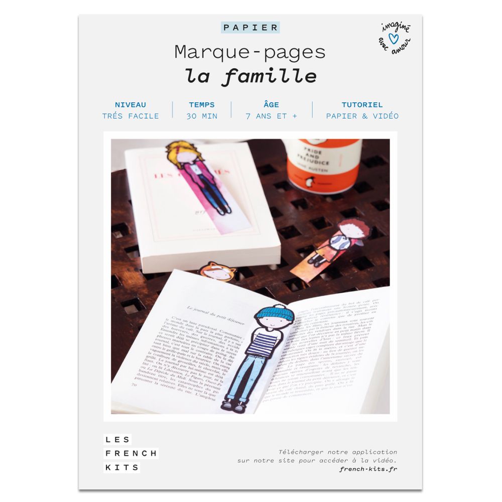 Stationery - Creative kit - Bookmarks - The Family - FRENCH KITS