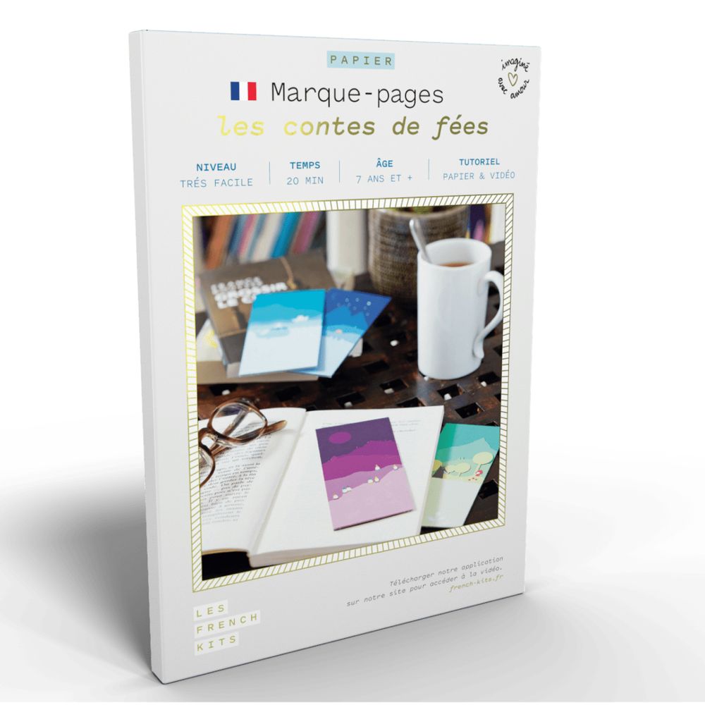 Papeterie - Kit créatif - Marque Pages - Les contes de fées - FRENCH KITS
