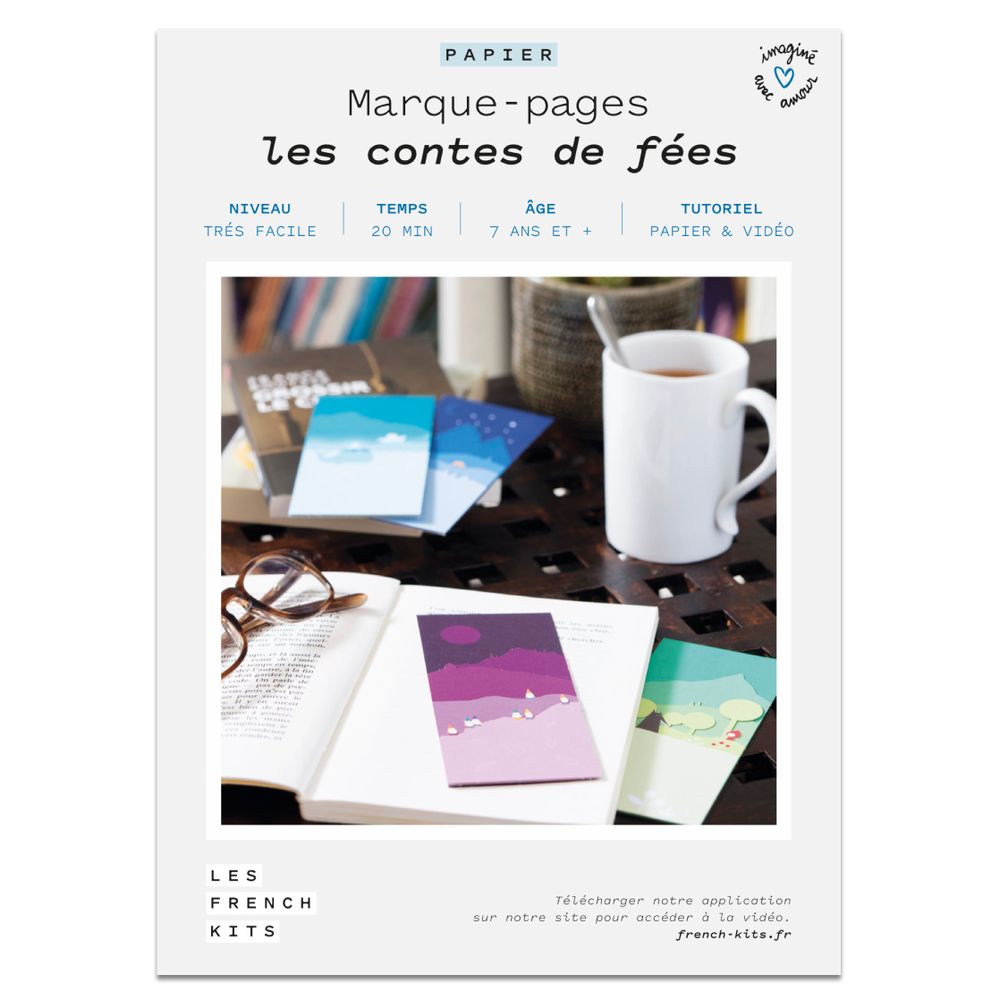 Papeterie - Kit créatif - Marque Pages - Les contes de fées - FRENCH KITS