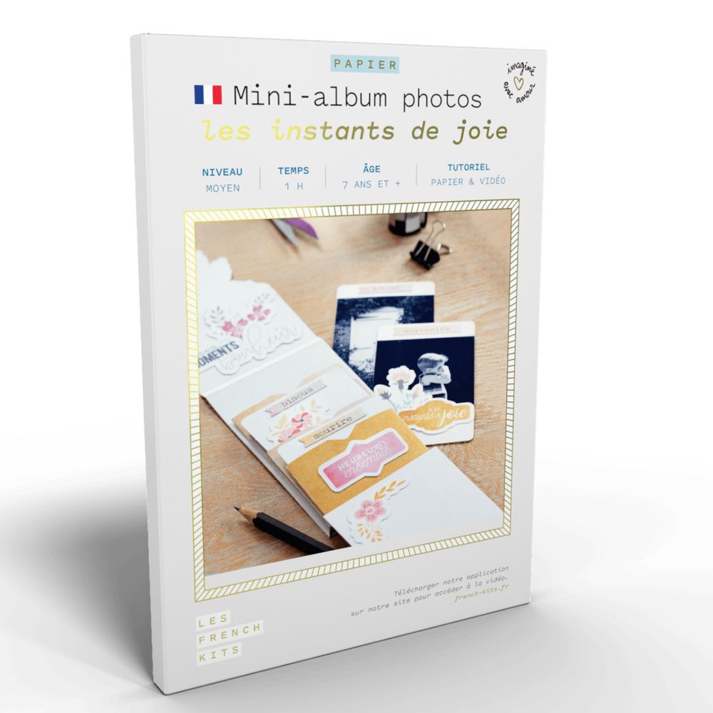 Cadeaux - Kit créatif - Mini-Albums Photos - Instants de Joie - FRENCH KITS