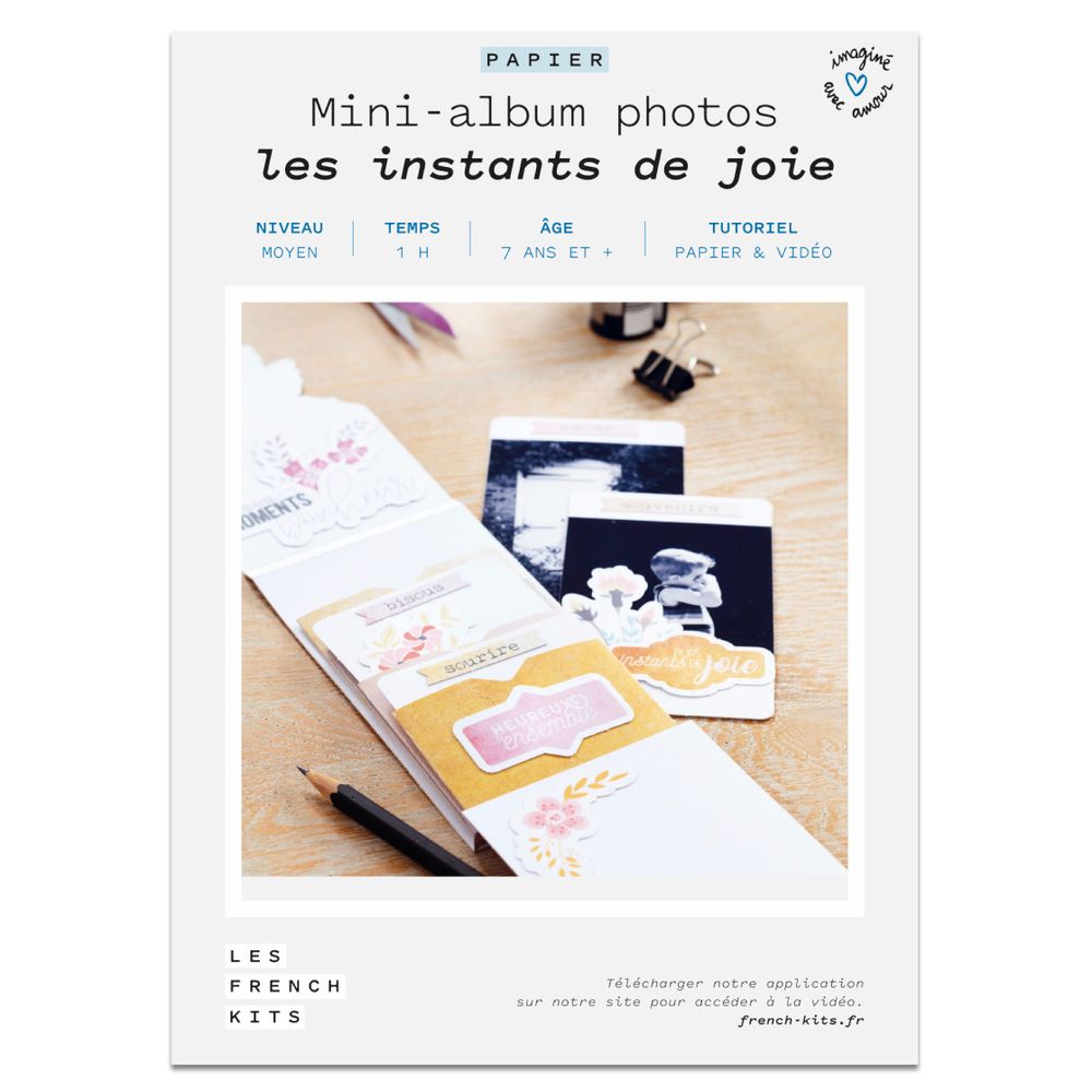 Cadeaux - Kit créatif - Mini-Albums Photos - Instants de Joie - FRENCH KITS