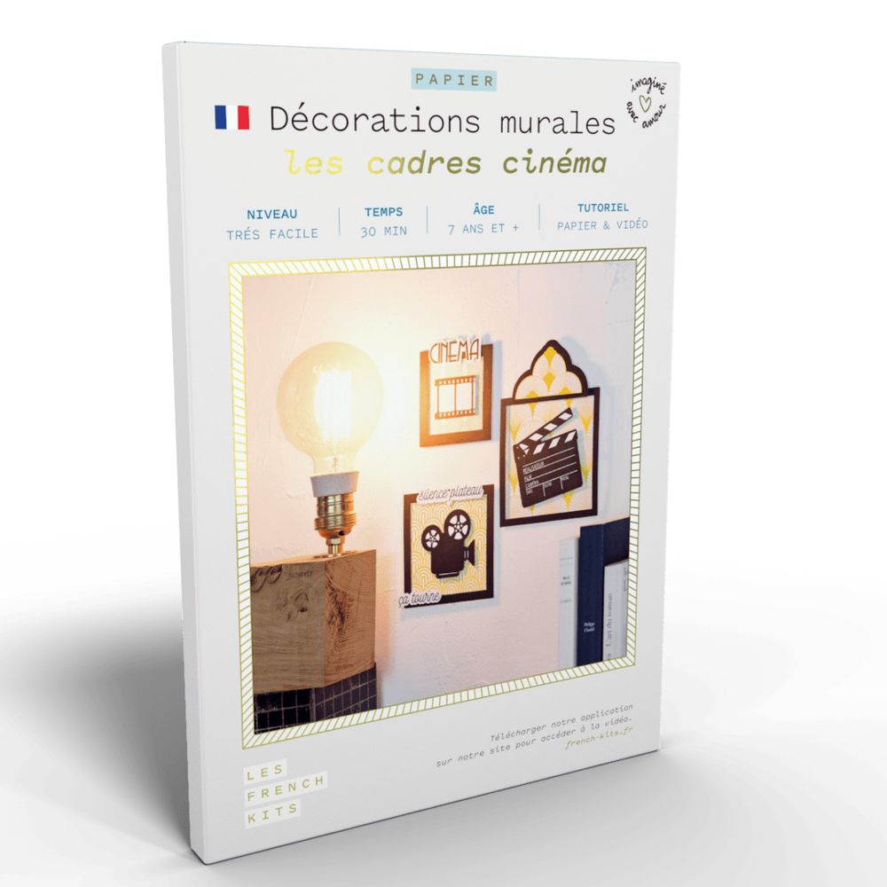 Autres décorations murales - Kit créatif - Décorations murales - Cadre cinéma - FRENCH KITS