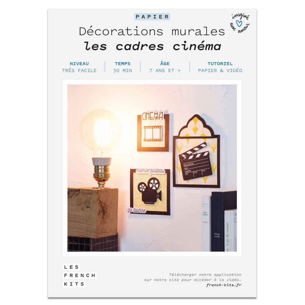 Autres décorations murales - Kit créatif - Décorations murales - Cadre cinéma - FRENCH KITS