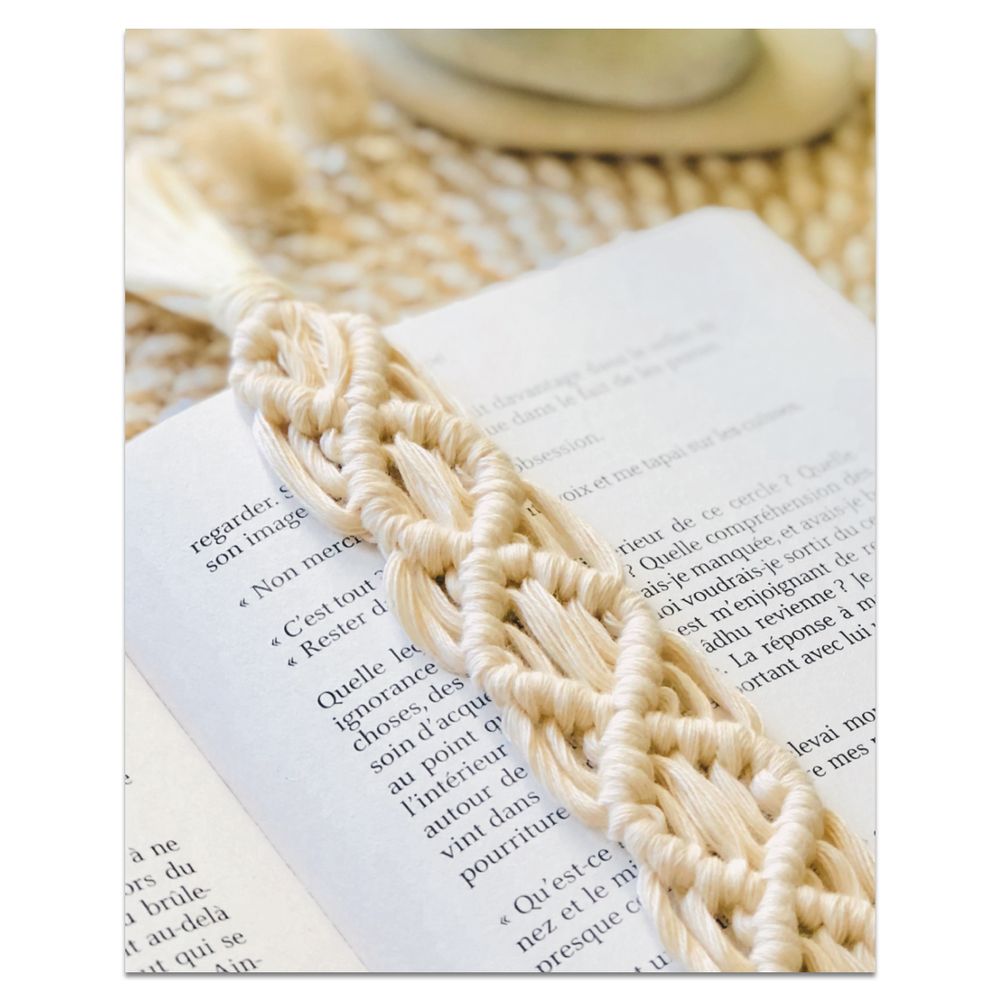 Customizable objects - DIY Bookmark Kit - Bow and lace - FRENCH KITS
