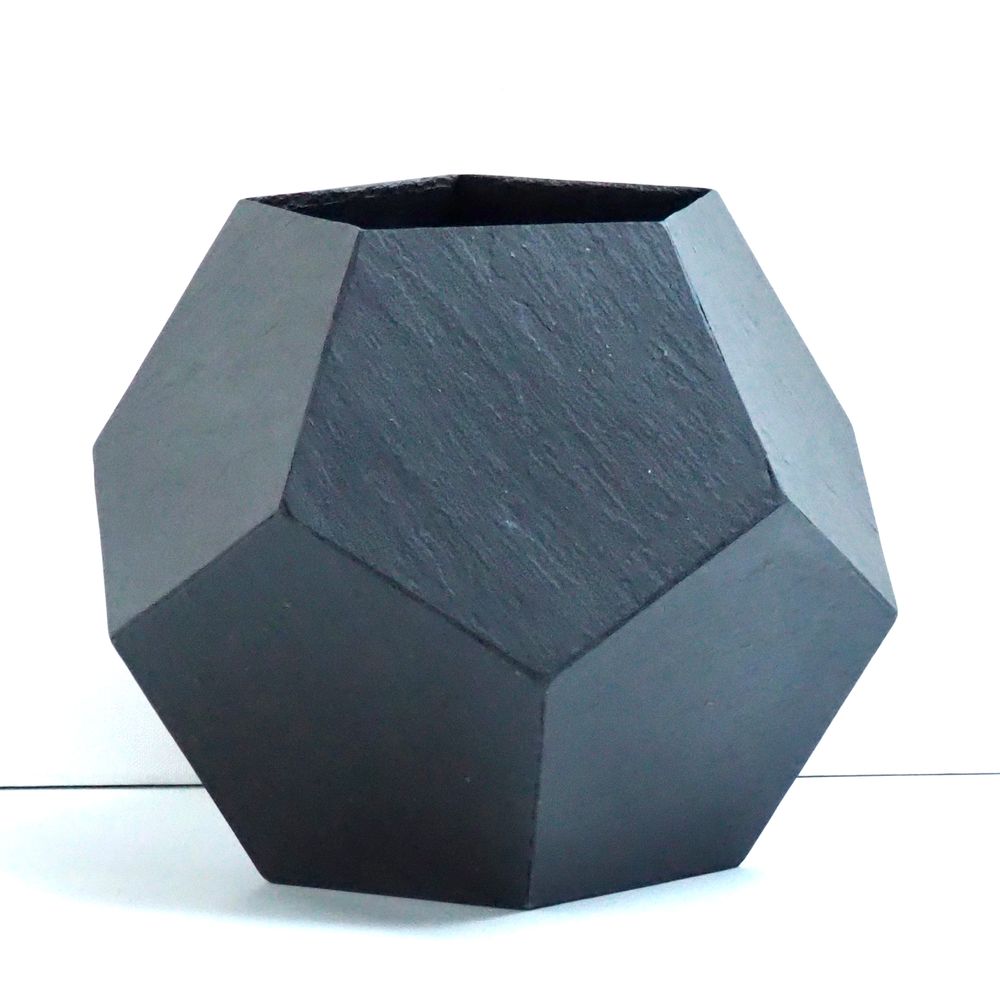 Outdoor decorative accessories - Penta slate vase - LE TRÈFLE BLEU
