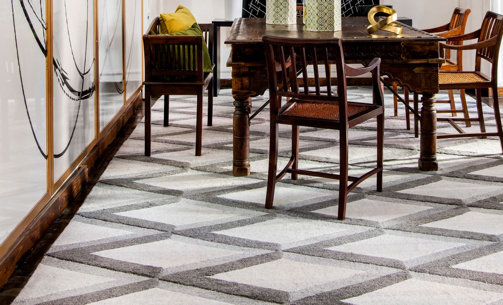 Tapis sur-mesure - TAPIS FAIT MAIN CATALINA par FABIAN ÑIGUEZ - KAYMANTA