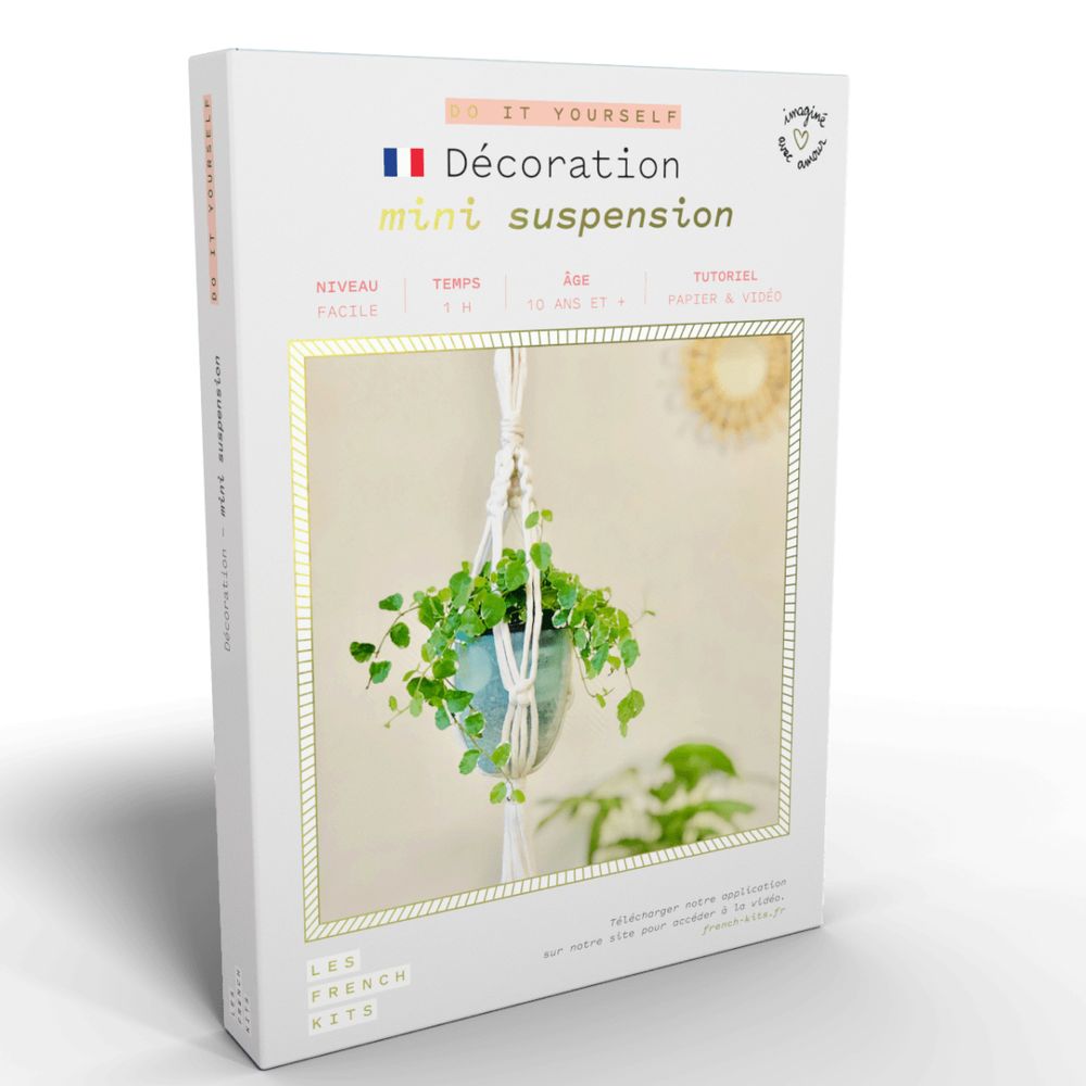 Decorative objects - DIY Creative Kit - Mini Macrame Suspension - FRENCH KITS