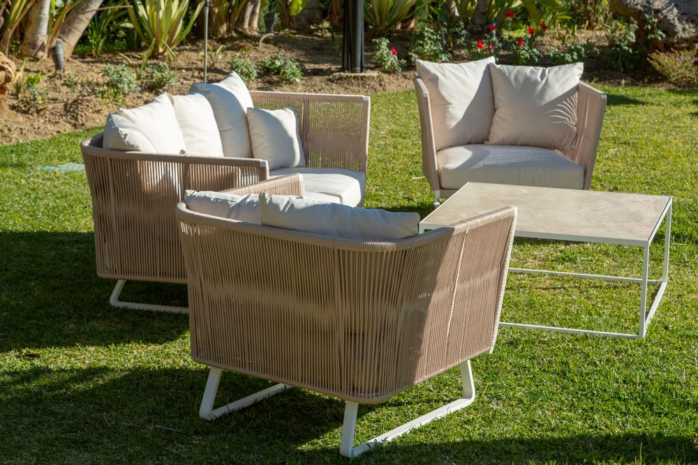 Canapés - THABO Ensemble canapé (2 fauteuils, 1-2 places, 1 table basse) - SUNSO