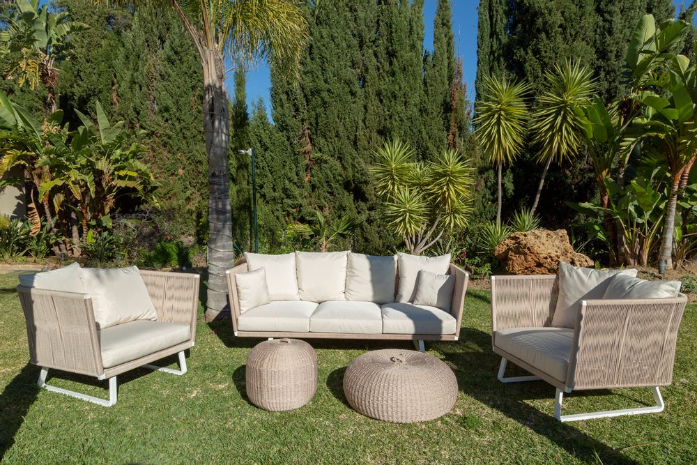 Canapés - THABO Ensemble canapé (2 fauteuils, 1-2 places, 1 table basse) - SUNSO