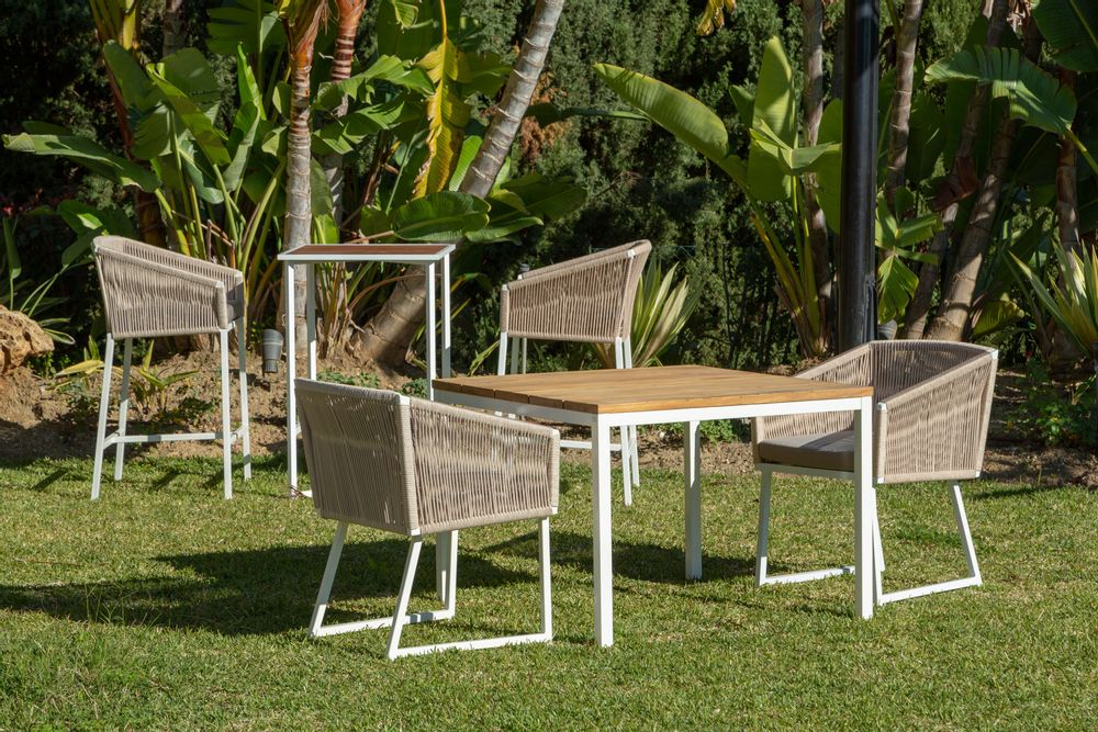 Tables Salle à Manger - THABO Ensemble de salle à manger avec 4 chaises - SUNSO