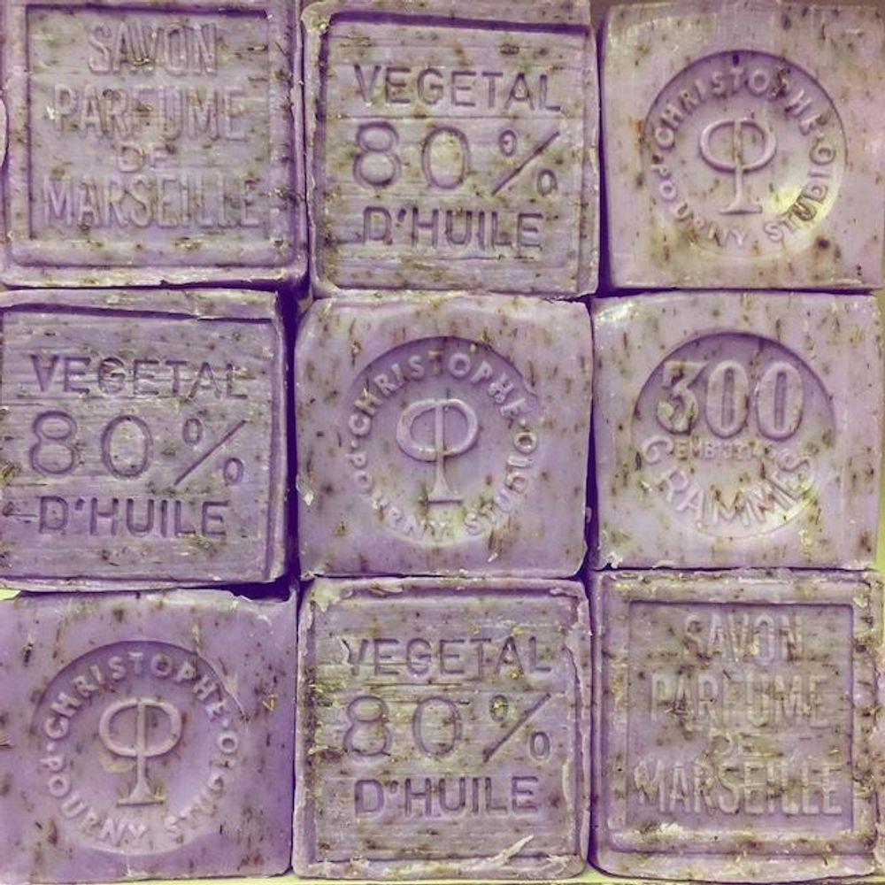 Soap dishes - Marseille soap with lavender - CHRISTOPHE POURNY STUDIO