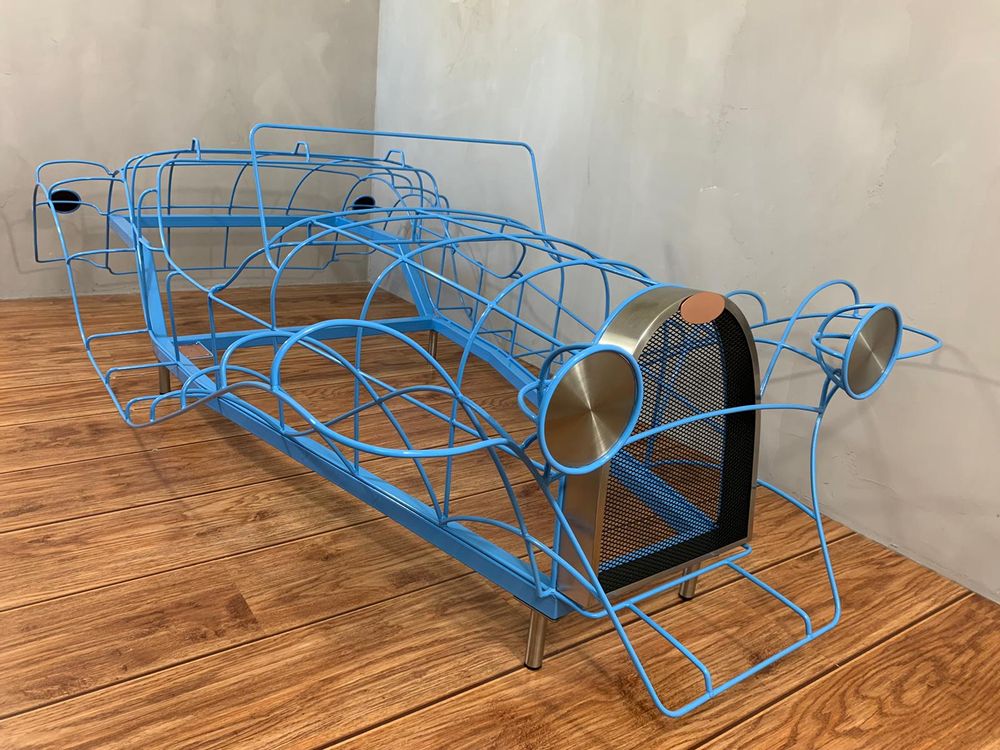 Sculptures, statuettes and miniatures - Wireframe sculpture of a Bugatti 55 Junior - BRICE RIVIÈRE CRÉATION