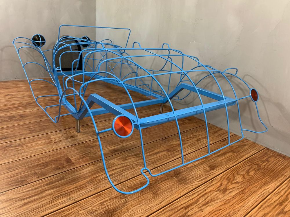 Sculptures, statuettes and miniatures - Wireframe sculpture of a Bugatti 55 Junior - BRICE RIVIÈRE CRÉATION