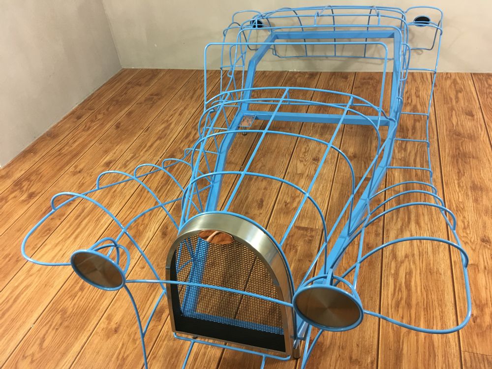 Sculptures, statuettes and miniatures - Wireframe sculpture of a Bugatti 55 Junior - BRICE RIVIÈRE CRÉATION
