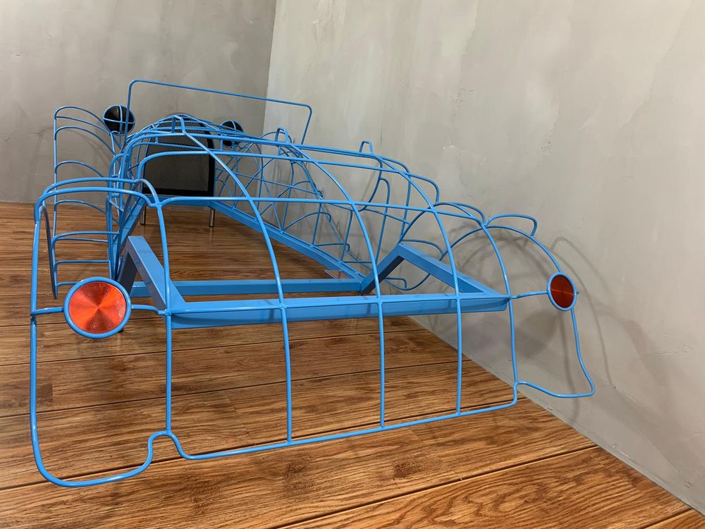 Sculptures, statuettes and miniatures - Wireframe sculpture of a Bugatti 55 Junior - BRICE RIVIÈRE CRÉATION
