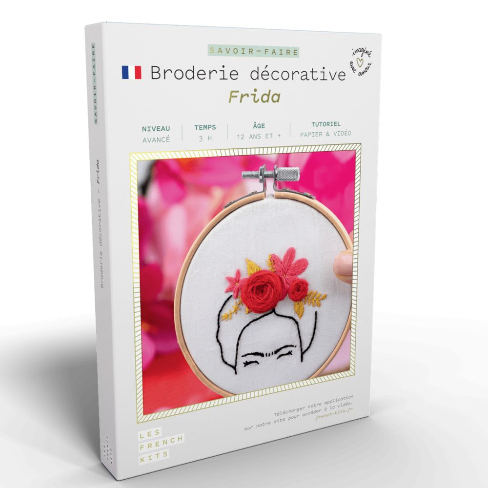 Objets de décoration - Broderie décorative - Frida   - FRENCH KITS