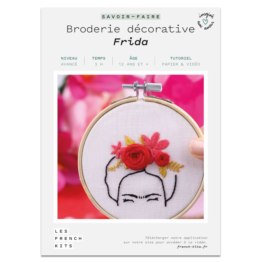 Objets de décoration - Broderie décorative - Frida   - FRENCH KITS