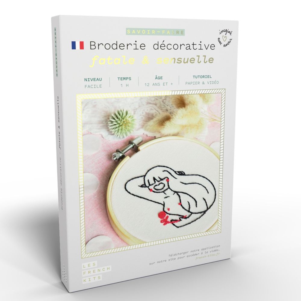 Gifts - Decorative Embroidery Kit - Sensual Woman - FRENCH KITS