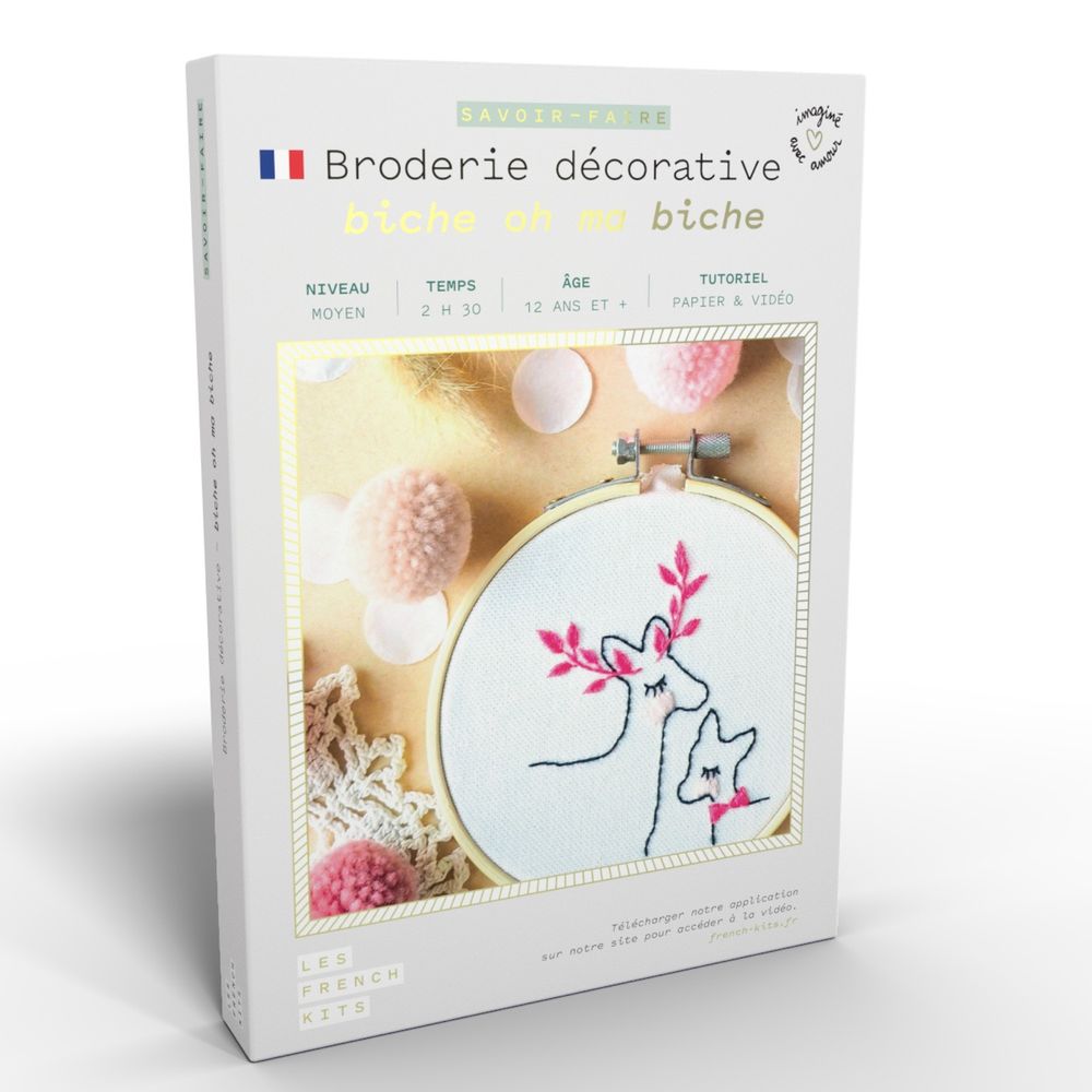 Decorative objects - Decorative Embroidery Kit - Deers - FRENCH KITS