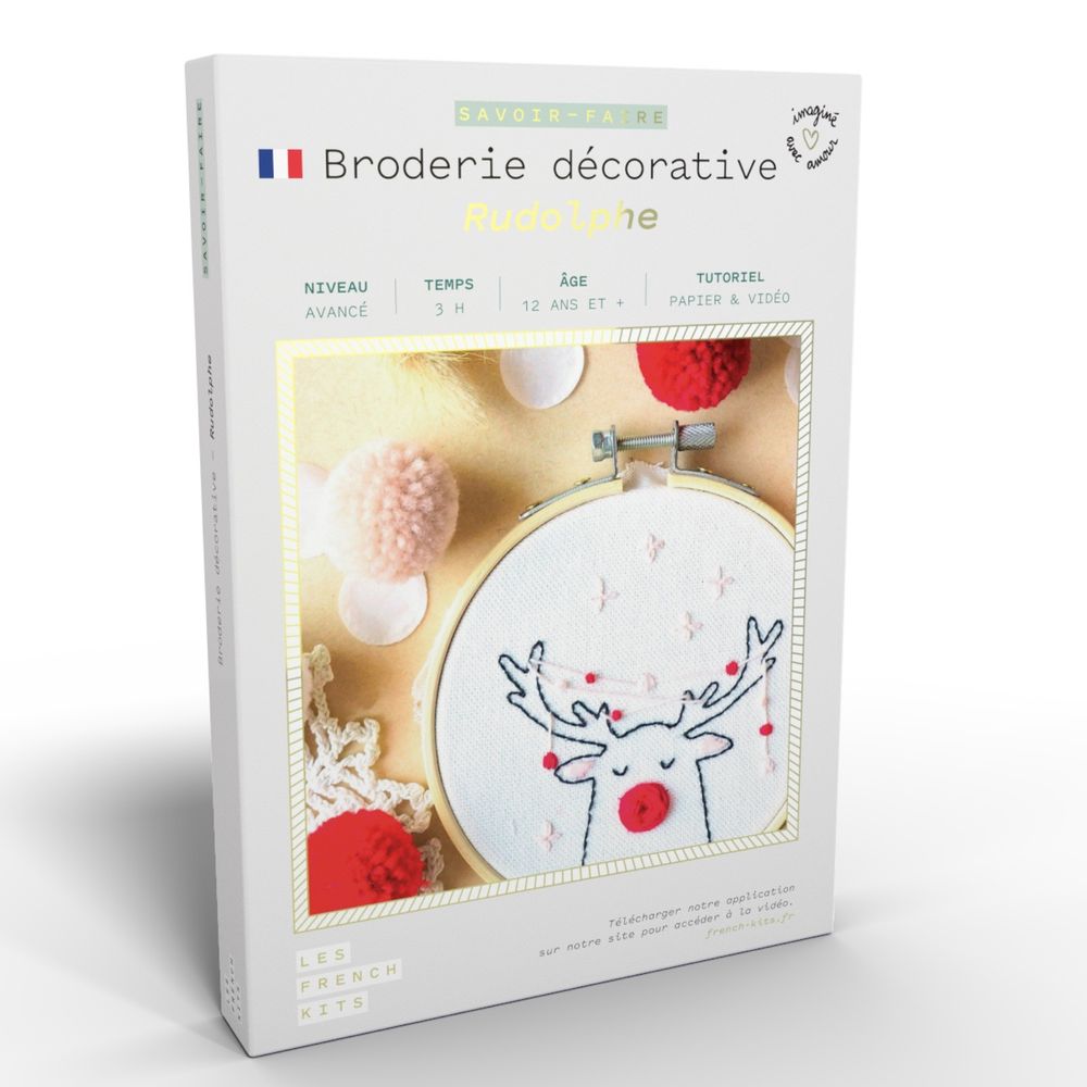 Objets de décoration - Kit Broderie décorative - Renne - FRENCH KITS
