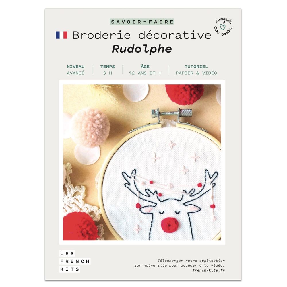 Objets de décoration - Kit Broderie décorative - Renne - FRENCH KITS