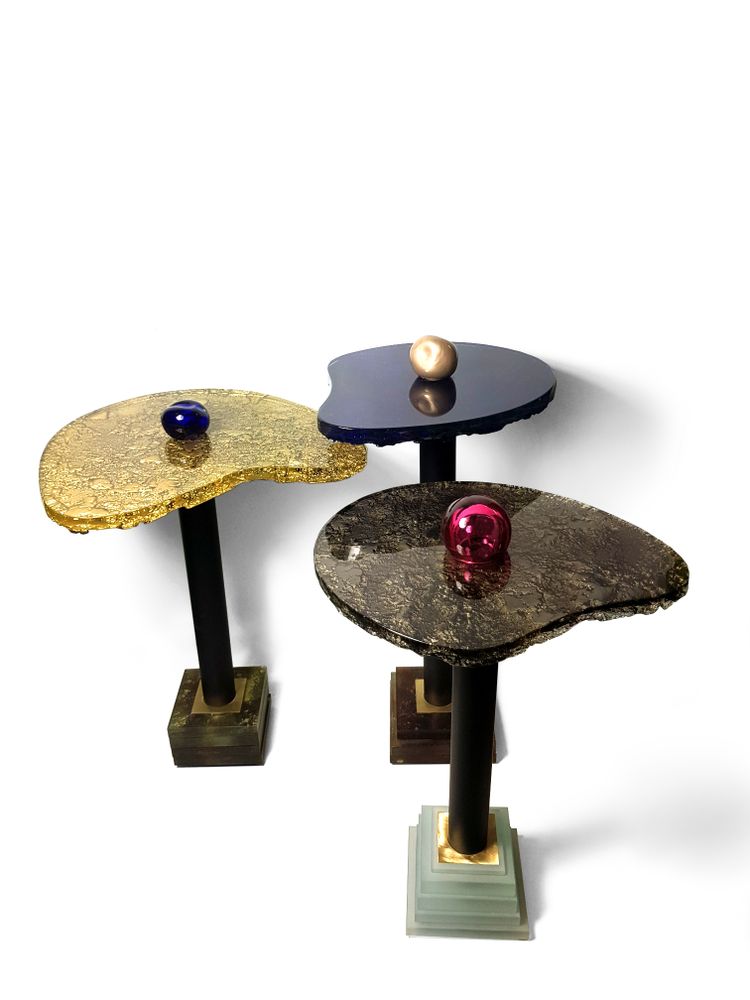 Design objects - Fables III  art glass coffee tables - BARANSKA DESIGN