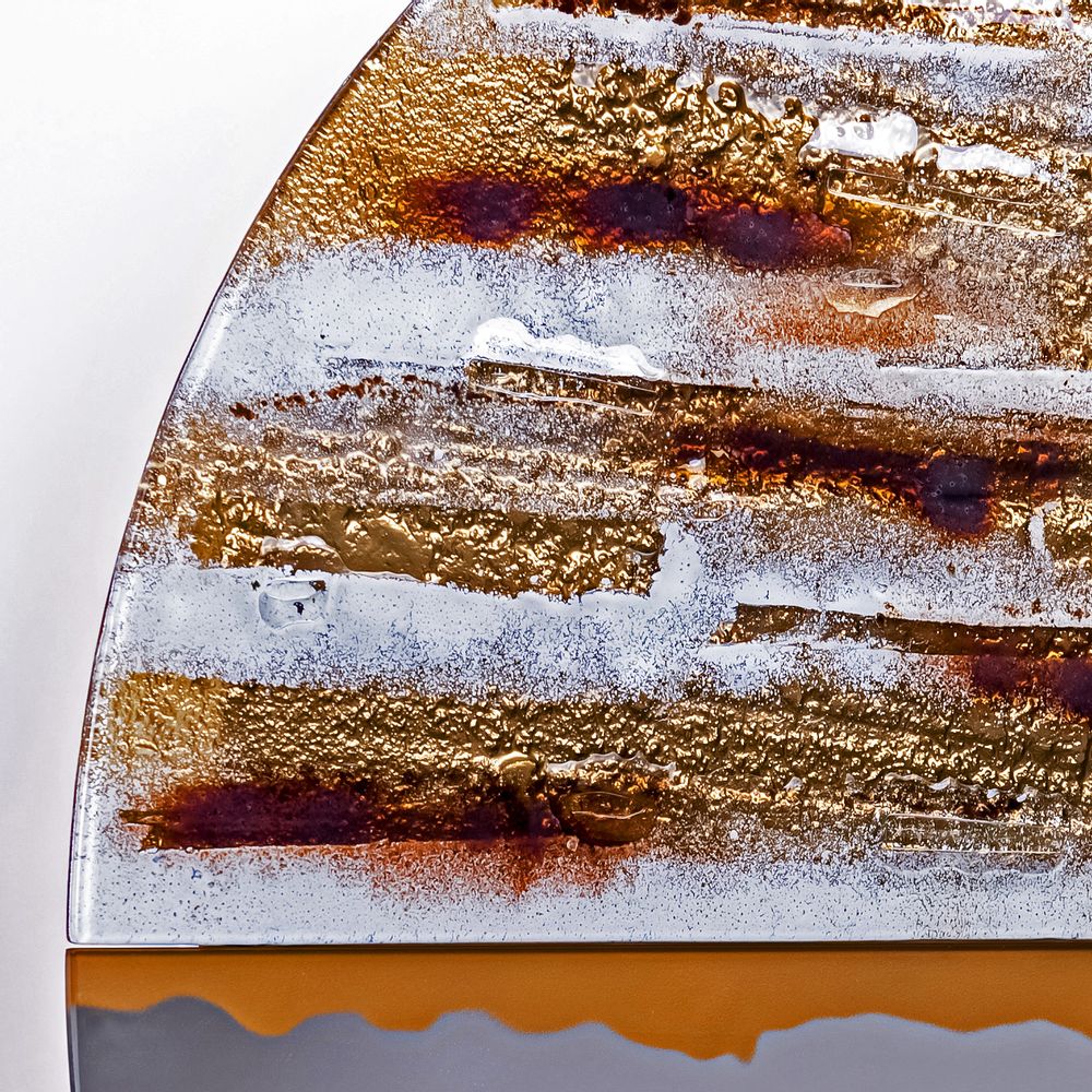 Miroirs - miroir artisanal en verre d'art Desert Sun - BARANSKA DESIGN