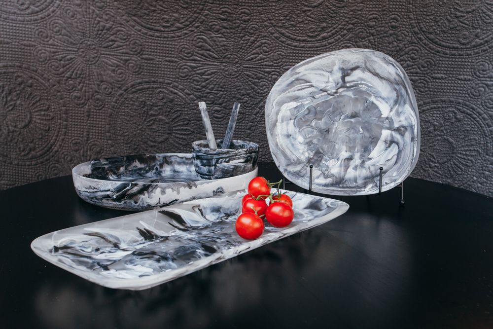 Objets design - Classic_Wave Bol Medium Noir - A TABLE AFFAIR
