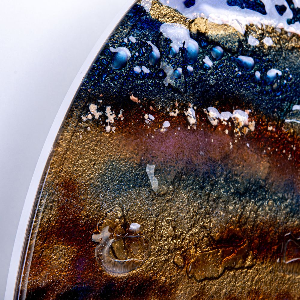 Design objects - ART glass handmade mirror Sunset - BARANSKA DESIGN