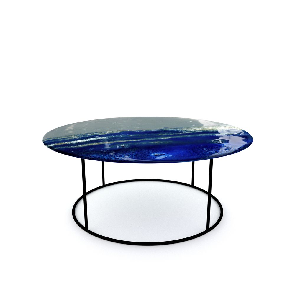 Objets design - Tables basses en verre d'art Big Blue - BARANSKA DESIGN