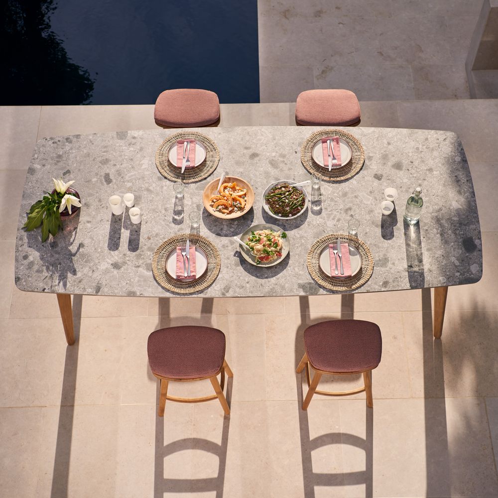 Tables Salle à Manger - Table haute de jardin Torsa, 6+2 personnes - MANUTTI