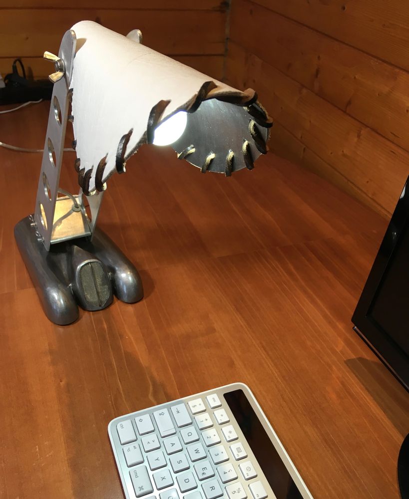 Unique pieces - Desk lamp “Hot rod” - BRICE RIVIÈRE CRÉATION
