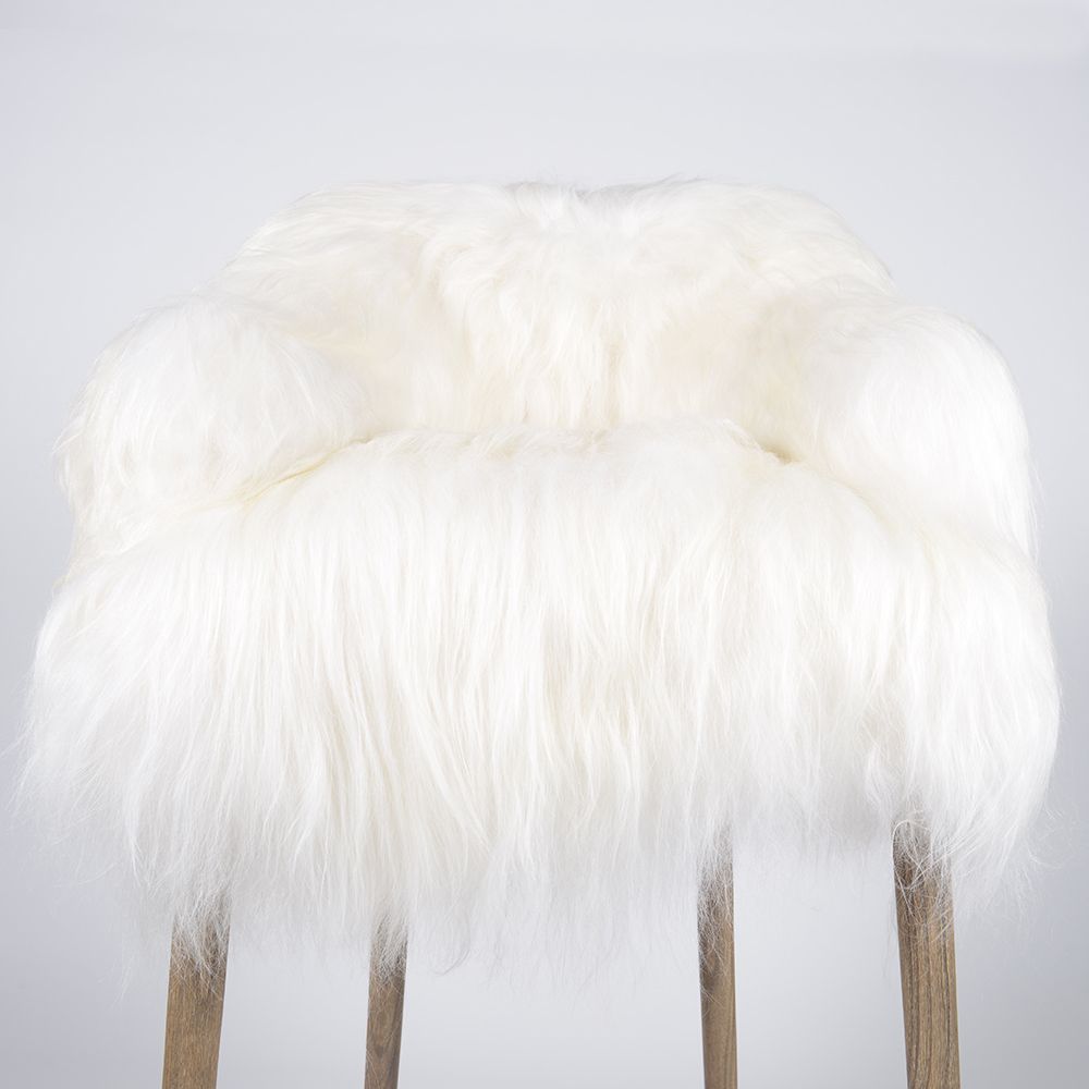 Chairs - YETI long haired bar chair - JOE SAYEGH PARIS