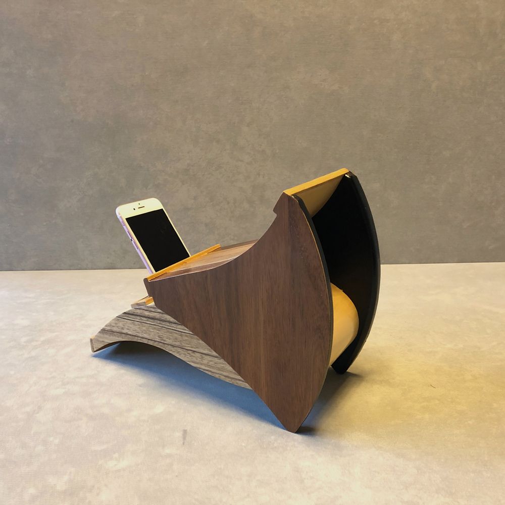Speakers and radios - wooden horn TALL Speaker - CLAPPIN JAM