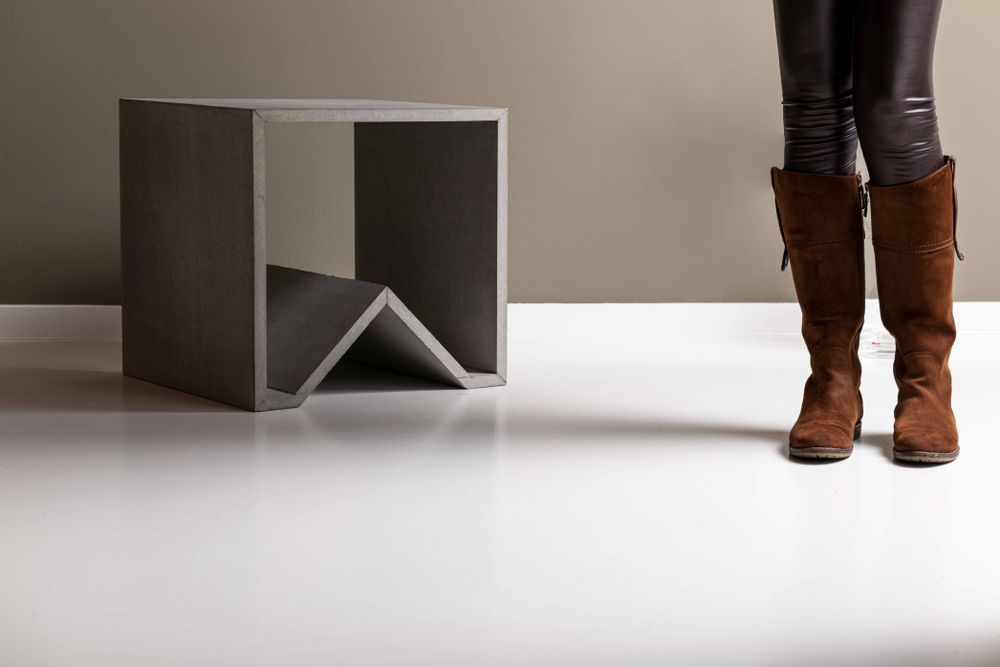Shelves - ANGULUS MUTATIO Concrete stool / shelving system / table / modular room divider - CO33 EXKLUSIVE BETONMÖBEL
