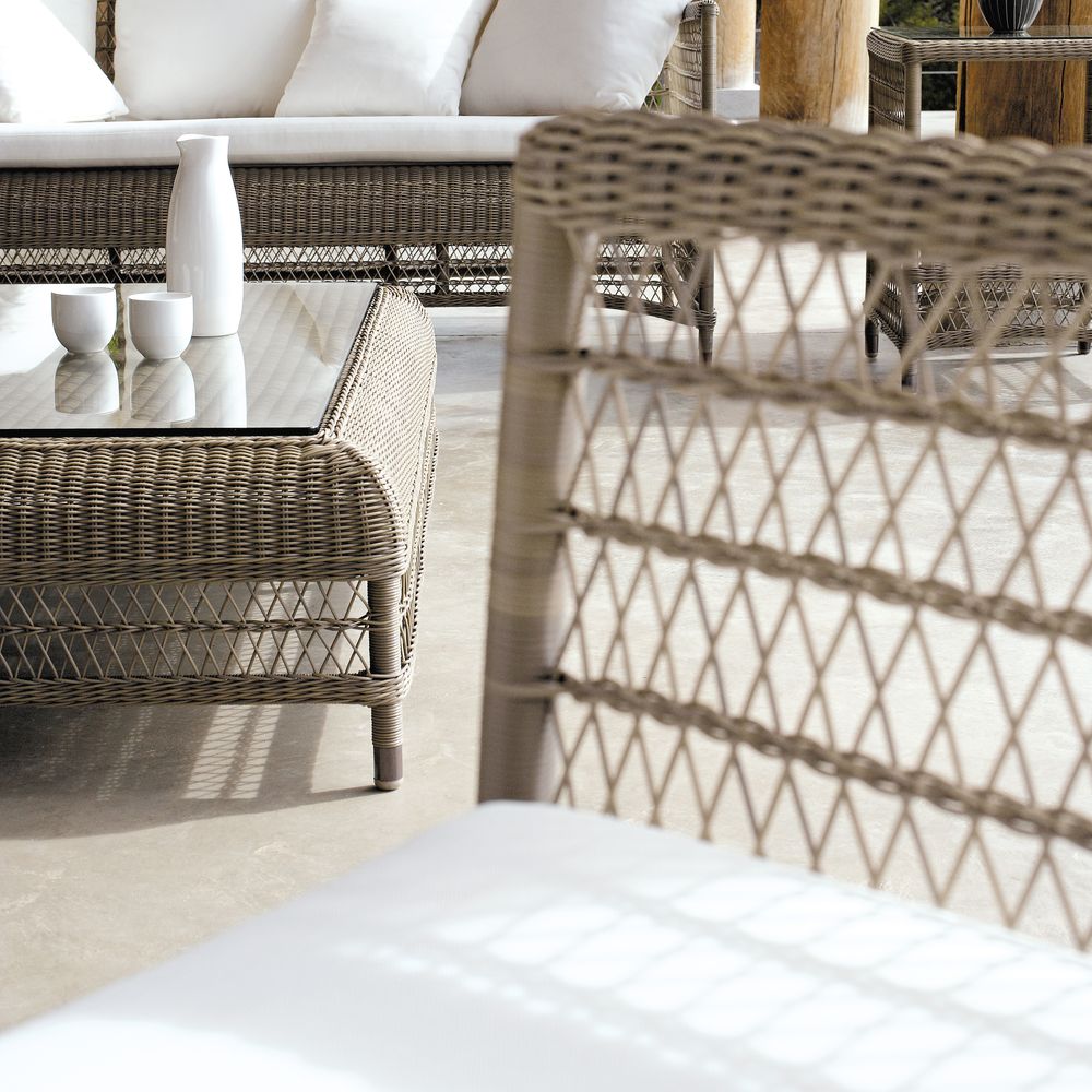 Lawn armchairs - Outdoor lounge chair, one seater wicker Malibu - MANUTTI