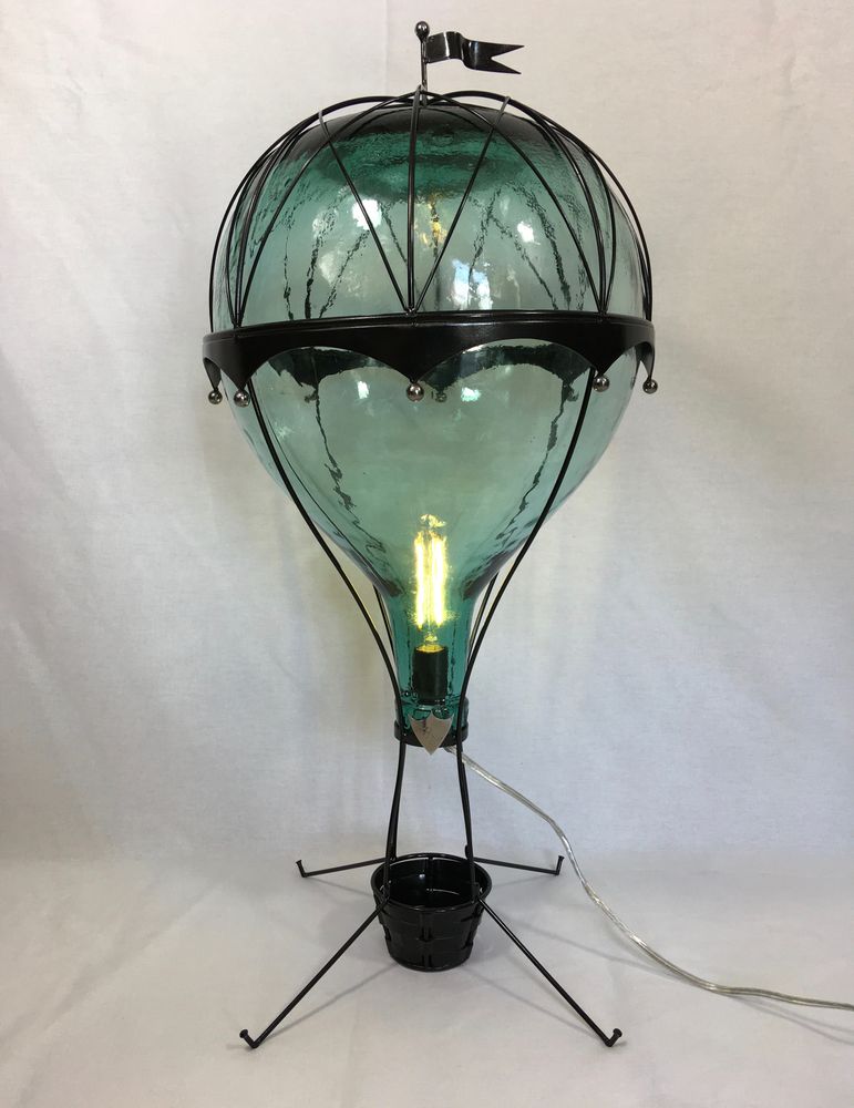 Objets de décoration - Lampe "Dame Jeanne Montgolfière" - BRICE RIVIÈRE CRÉATION