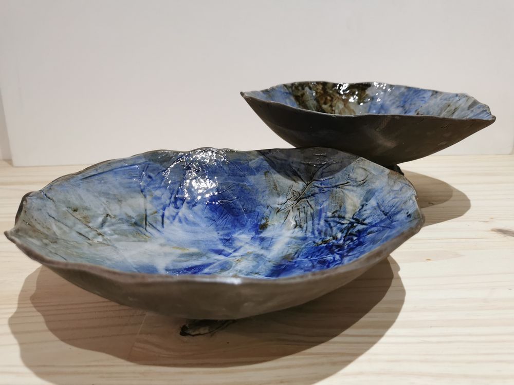 Objets design - Assiette creuse décor à la main - CATHY ASTOLFI