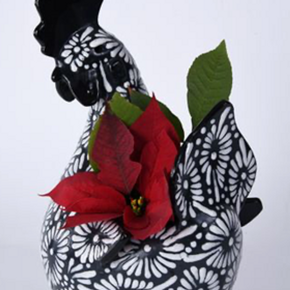 Unique pieces - HEN/ROOSTER. CERAMIC TALAVERA - TRALAMAI