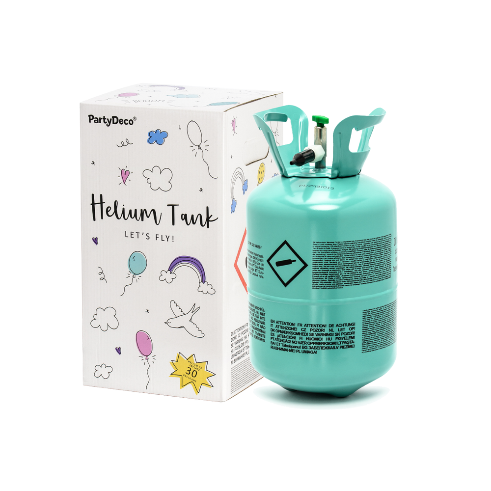 Design objects - Helium tank, mint, 30 balloons Helium tank, pink, 30 balloons - PARTYDECO