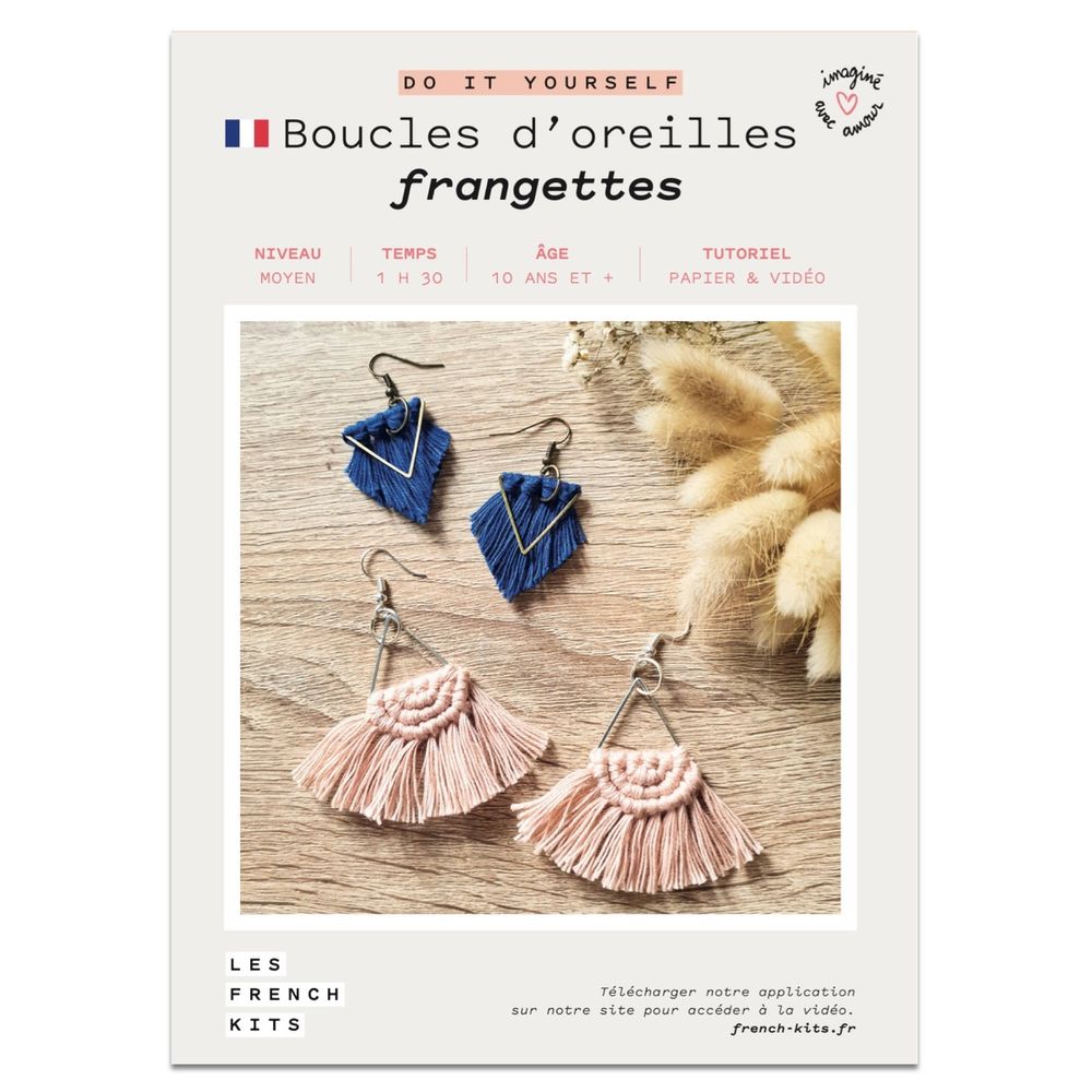 Jewelry - DIY Kit - Fringes Earrings  - FRENCH KITS