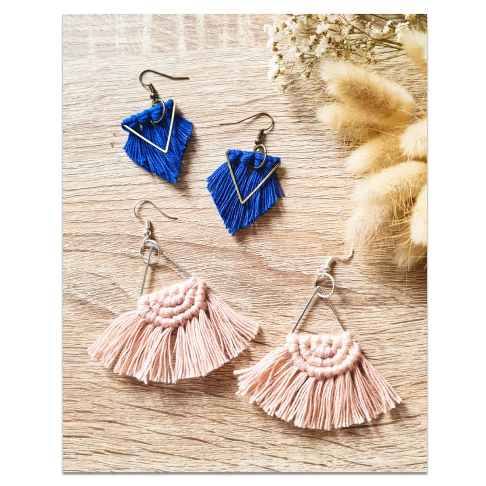 Jewelry - DIY Kit - Fringes Earrings  - FRENCH KITS
