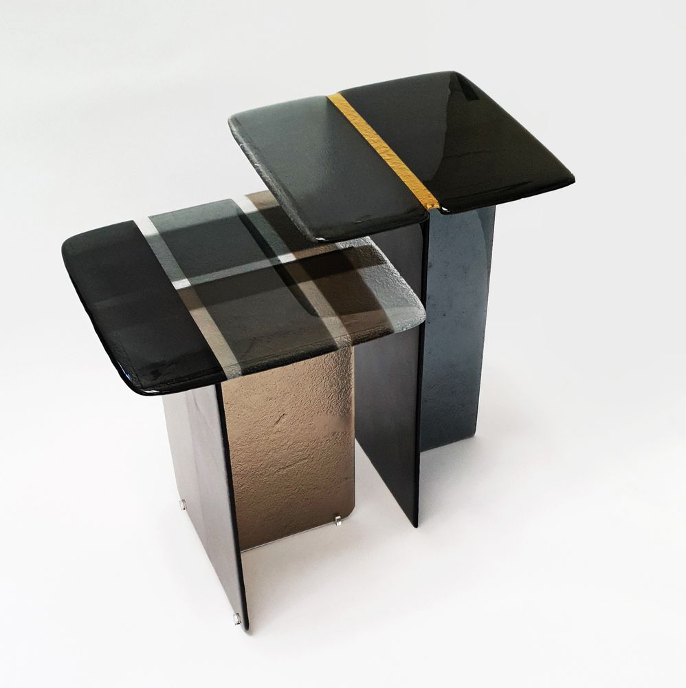 Design objects - So Coffee art glass side tables - BARANSKA DESIGN