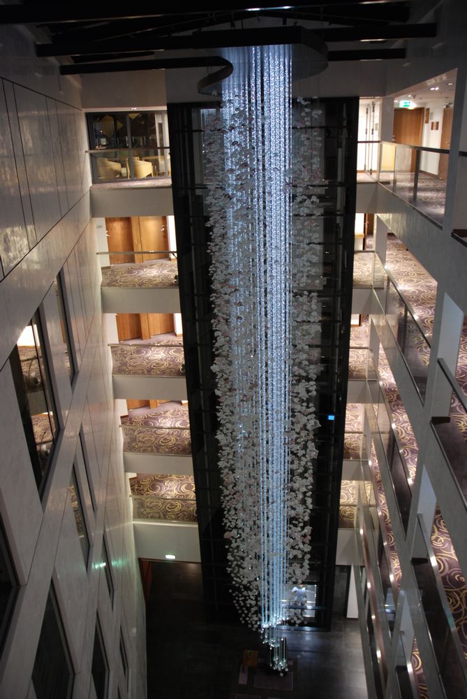 Suspensions - Lustres en verre d'art faits à la main sur mesure Sea Flowers - BARANSKA DESIGN